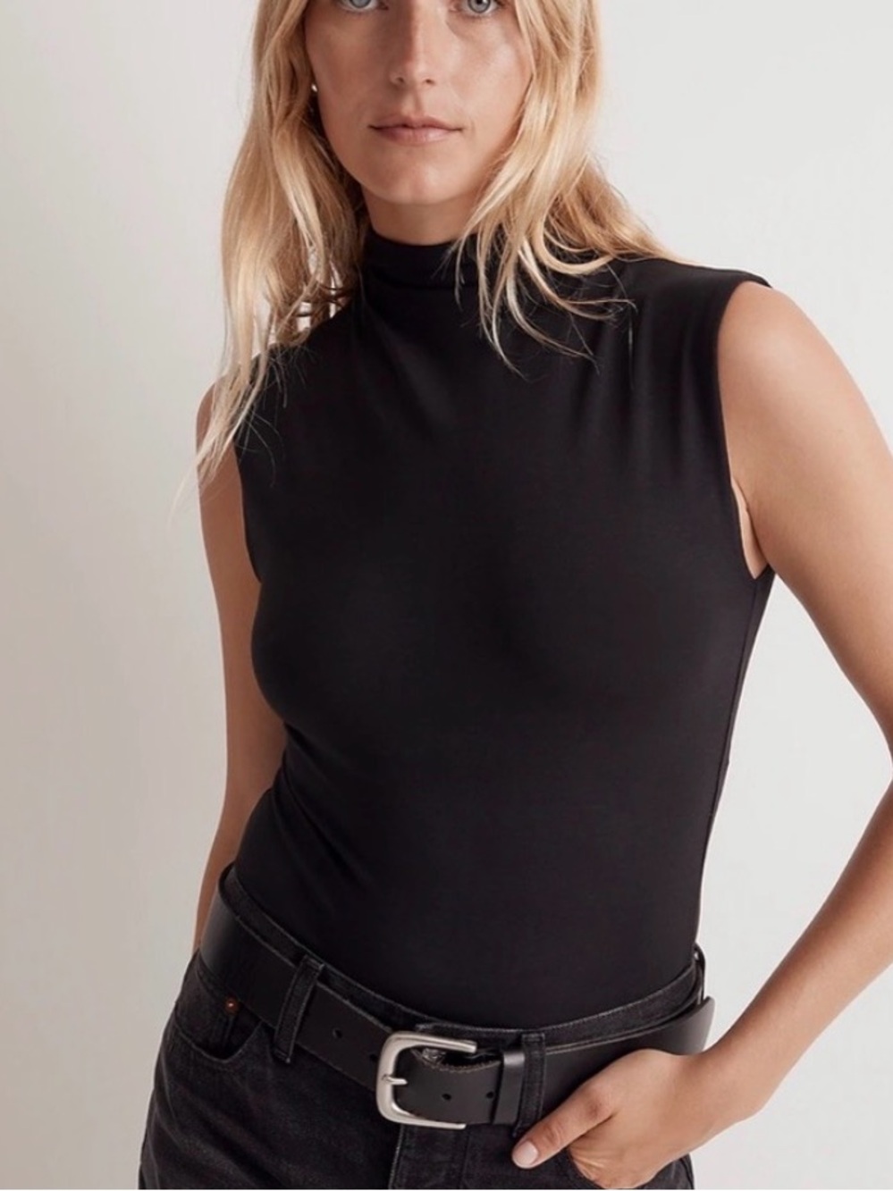 Madewell Funnelneck Cropped Muscle Tee